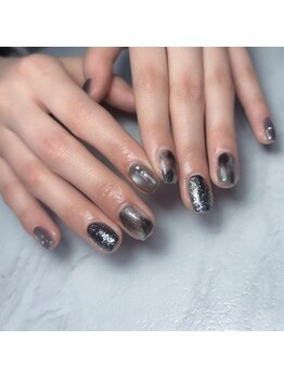 シフォンネイル(Shifon.nail_)/もやーっとニュアンスネイル