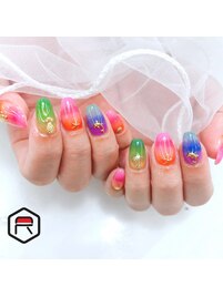 カラフル夏ネイル☆