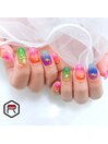 カラフル夏ネイル☆