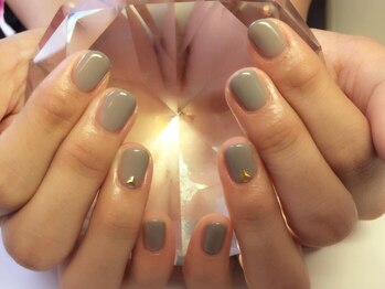 アイリッシュネイル 久屋大通店(Irish Nail)/上品グレー×ワンカラー