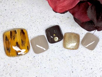 アルセア 上野御徒町店(Alcea)/フット レオパードネイル