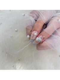 イニシャルフレンチネイル