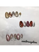 キャンアイドレッシー 海老名/定額ネイル　ゴールド