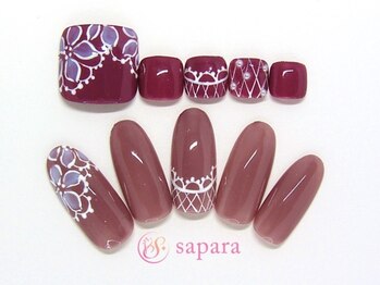 津田沼ネイルサロン サパラ(sapara)/ハンドフットセット定額¥11,499
