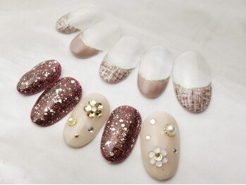 ネイルサロン タイムズスクエア 梅田店(Nail Salon Times Square)の写真/【オフケア込 定額Artコース￥6800】美爪でシンプルだけど一味違うアクセントを★オフィスネイルにも♪