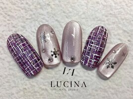 T-316 大人可愛い冬ネイル