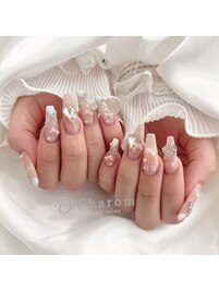 ななめフレンチネイル