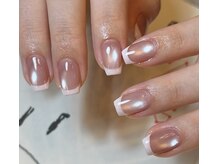 オメカシ アイラッシュアンドアイブロウ(Omekashi eyelash&eyebrow)の雰囲気（短いお爪でも長さ出し対応♪持ちが良い大人上品ネイルが人気です）