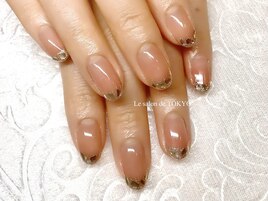 ガラスフレンチ☆オトナな指先