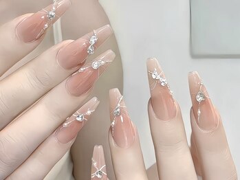 モルフォネイル(Morpho nail)/#ワンホンネイル #キラネイル
