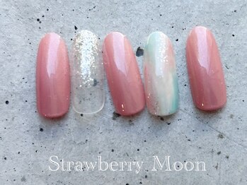 サロンストロベリームーン(Salon Strawberry Moon)/大人ニュアンスネイル ¥6980
