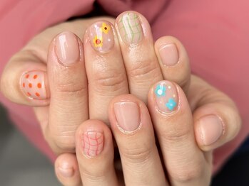 ソリッドカラー(solid color)/hand nail