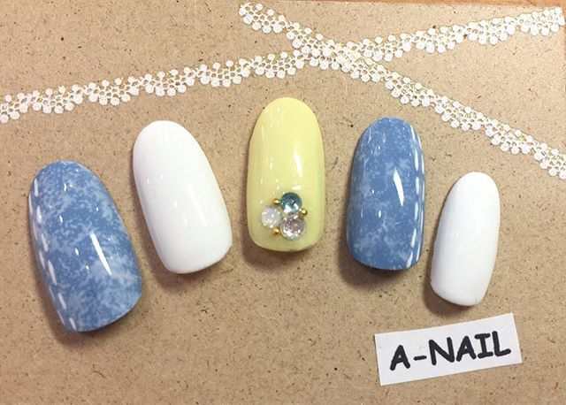 2025年秋トレンド】デニムネイルのネイルデザイン集｜人気順｜6