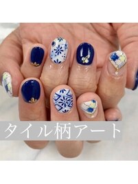 ◇タイル柄アート◇