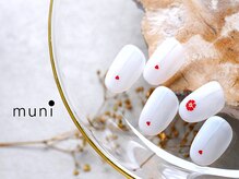 ムニネイル 心斎橋(muni NAIL)/フラワーホロネイル