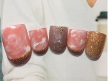 ネイルサロン リリオ(Nail Salon Ririo)/マーブルアートフットネイル