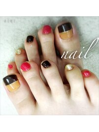 シンプルフットネイル