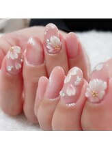 ネイルアンドエピサロン ラピス(Nail & Epi Salon Lapis)/桜ネイル♪