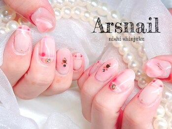 アルスネイル(Ars nail)/じゅわっとチェックネイル