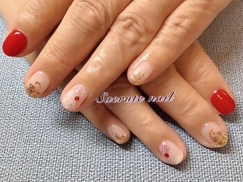 スエルテ ネイルサロン 北千住店/めでたい水引きネイル ¥8000