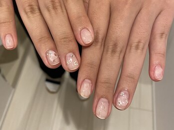 お花ホロネイル