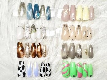リールエム 堺東店(Riru_M)の写真/ハンド定額Artコース¥6050♪月替わりで楽しめる最旬トレンドのサンプル8種類をご用意☆カラー変更OK！