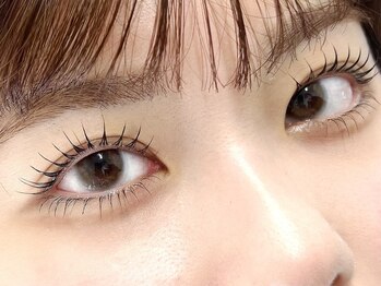 ブルーニスタジオ 表参道(bruni studio)の写真/自まつげに優しくしっかり束感カールをキープ♪圧倒的なもちの良さの秘密はノーグルー+ダメージケア施術◎