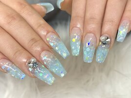 【スカルプ】ラメグラデーション
