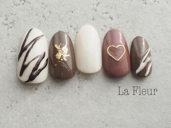 ラ フルール(La Fleur)/チョコ ハート ブラウン