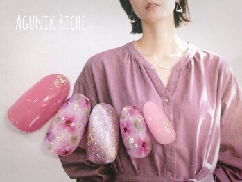 アグニークリッシェ(Agunik Riche)/【フラワーネイル】