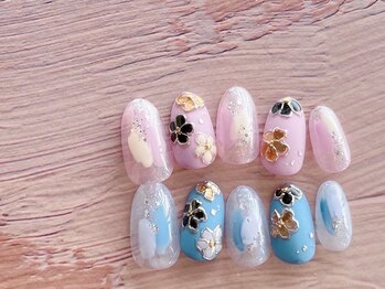 ネイルサロン ブリオン(Nail Salon Bullion)/アンティークフラワーネイル