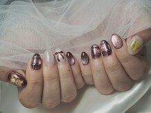 ネイルアトリエ コン(nail atelier kon.)/チェックネイル