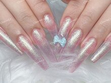 ノア ネイル(Noa Nail)/ロングネイル　ラメワンカラー