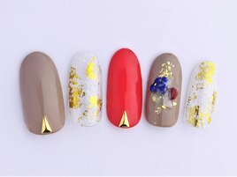 ダークグレー×レッド