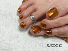 カシュカシュ(Cache Cache)/フットネイル オレンジミラー