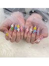 クロム風ネイル