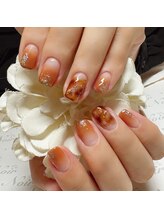 ヘアー ユニバース(HAIR UИIVERS)/オレンジブラウングラデ+べっ甲