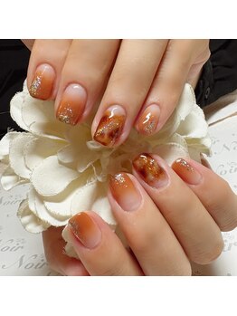 ヘアー ユニバース(HAIR UИIVERS)/オレンジブラウングラデ+べっ甲