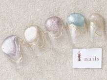 アイネイルズ 三宮店(I nails)/先端ぷっくりマグネット￥8000