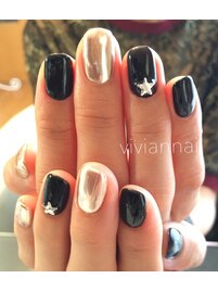 クロムパウダーネイル￥８８００