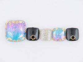 キラキラネイル  フット6600円