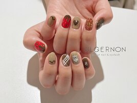 バレンタインネイル