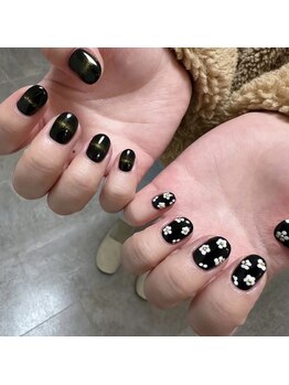 苑琳爪工(erin nail)/マグネット×小花