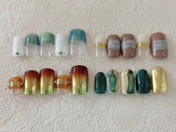 ネイルビート(NAIL BEAT)の写真/季節のトレンド・イベントネイルはネイルビートにお任せ♪定額は500種以上の幅広いデザインから選べる◎