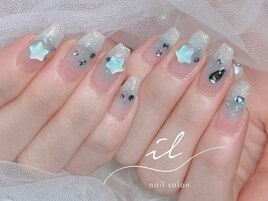 フラッシュ×チークネイル
