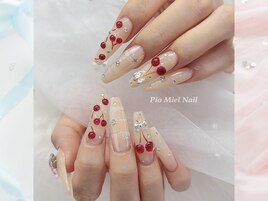 チェリー×ツイード×リボン