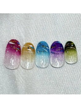 ノイ noi 千歳船橋店 ネイルサロン/2026.8月　定額デザイン4-4