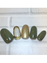 ネイルサロン マリブ(Maribu)/アート2本コース　囲みべっ甲