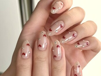 クイーンズネイルサロン(Queen's nail salon)/手描きハート