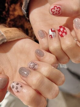 レリーズ ネイル(Lelys nail)/トレンドアート5本